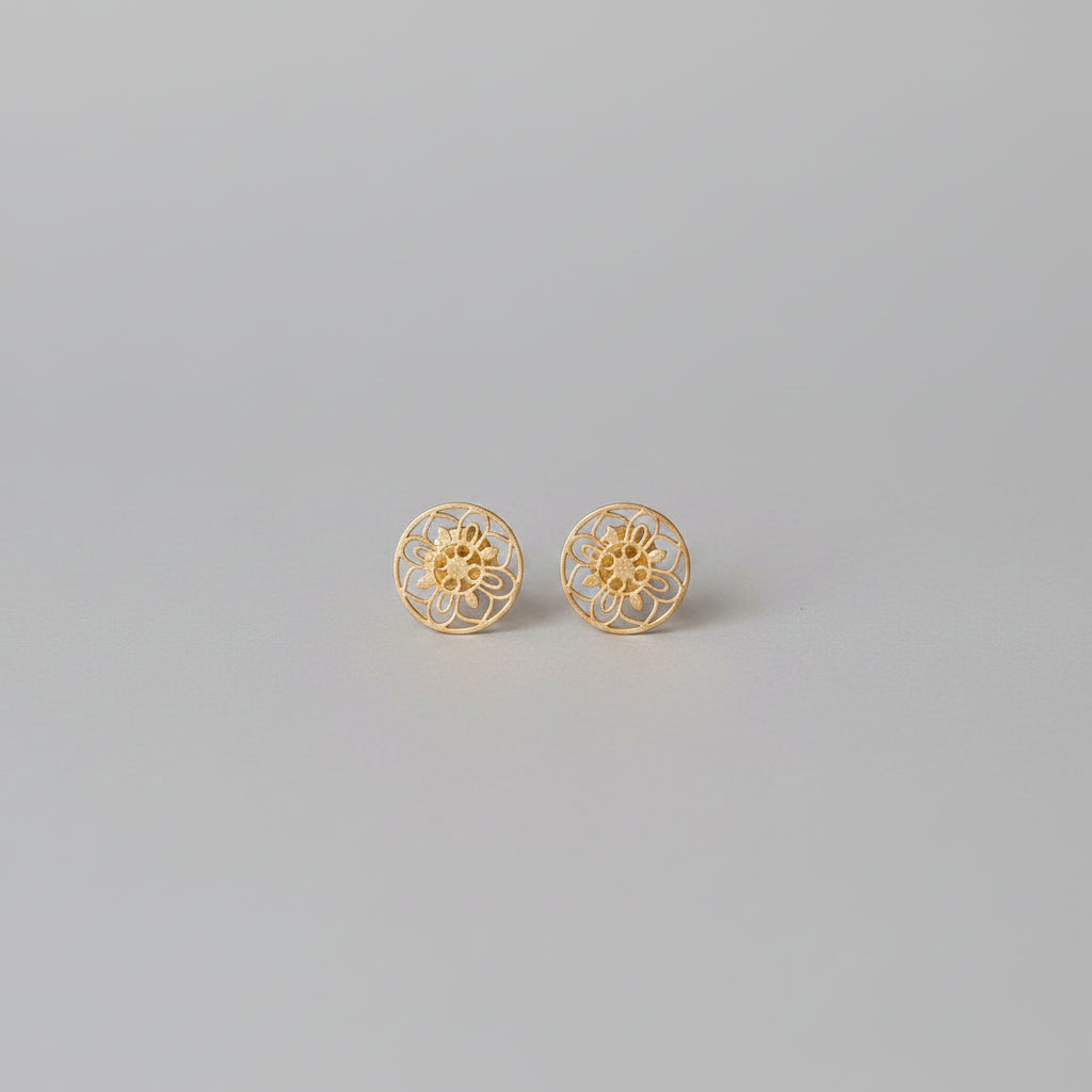 Oxidised Silver Drop Earrings