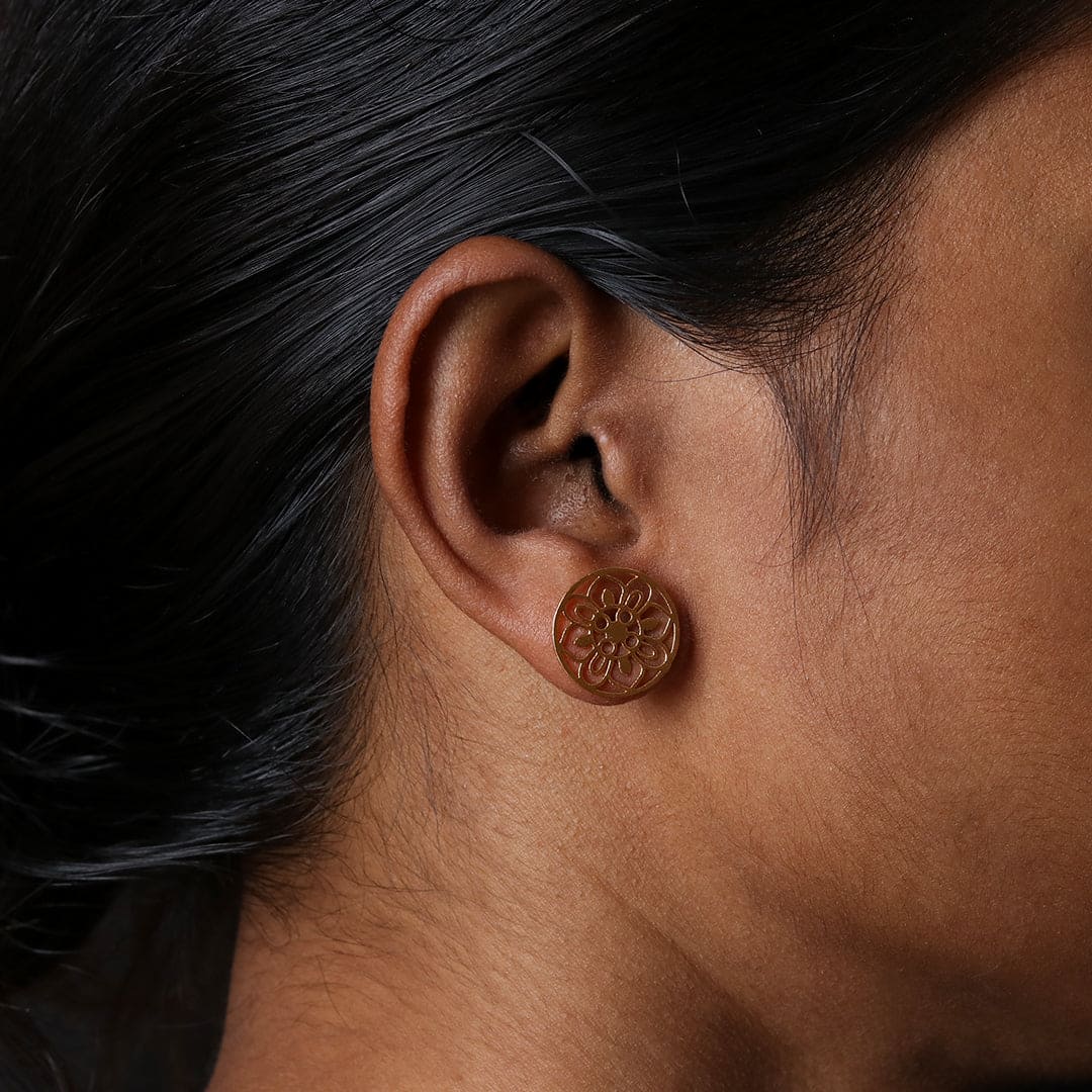 Oxidised Silver Drop Earrings