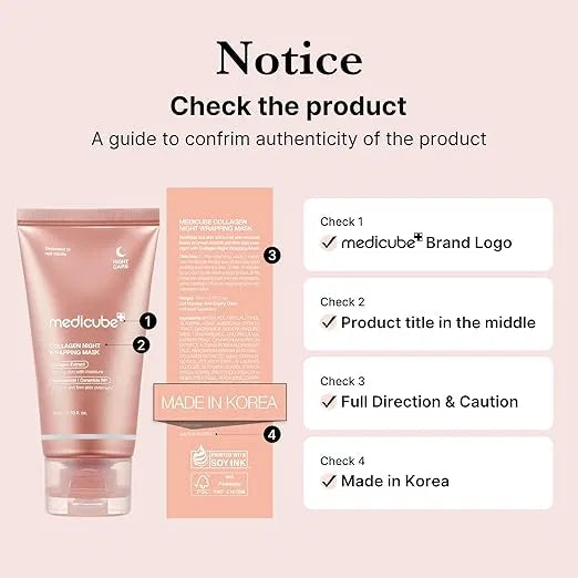 Medicube Collagen Overnight Peel-Off Facial Mask – Pack of 1